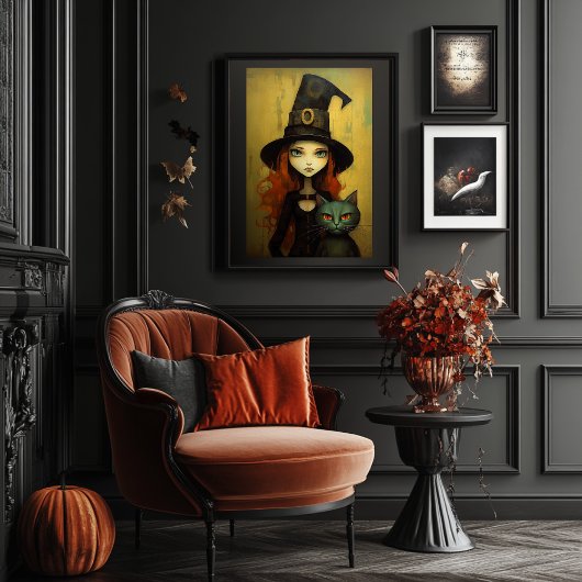 Leuke heks Halloween Poster