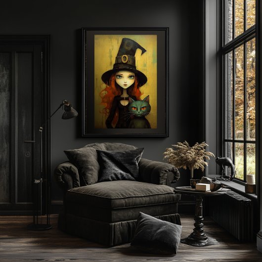 Leuke heks Halloween Poster