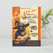 Leuke heks Kinderen verjaardag Halloween Party (Staand voorkant)