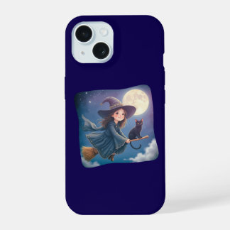 Leuke Heks Met Kat iPhone / iPad hoesje iPhone 15 Hoesje
