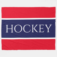 Leuke Helder Rood Wit Marine Blauw "HOCKEY" Stripe