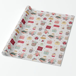 Leuke heldere kerst cadeaupapier