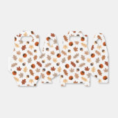 Leuke herfst bladeren, noten & persimons patroon bedankdoosjes (Uitgevouwen)