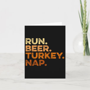 Leuke Herfst Gezegden Thanksgiving Trot Run Bier T Kaart