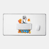 Leuke Herfst Halloween spook Boo! Ik zie je! Stick Bureaumat (Keyboard & Muis)