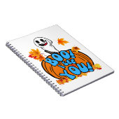 Leuke Herfst Halloween spook Boo! Ik zie je! Stick Notitieboek (Rechterzijde)