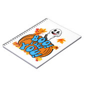 Leuke Herfst Halloween spook Boo! Ik zie je! Stick Notitieboek (Linkerzijde)