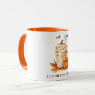 Leuke herfst is voor pompoen kruiden lattes seizoe mok