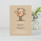 Leuke herfst Oogst Tree Bruids Douche Uitnodiging (Staand voorkant)
