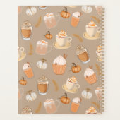 Leuke herfst pompoen kruiden koffie latte planner (Achterkant)
