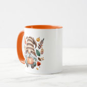 Leuke herfst seizoensgnome mok (Voorkant links)