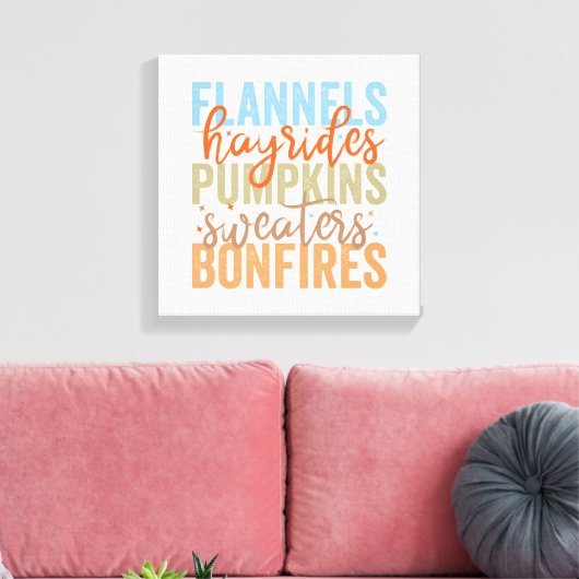 Leuke Herfst vibes Canvas Afdruk (Insitu (Woonkamer))