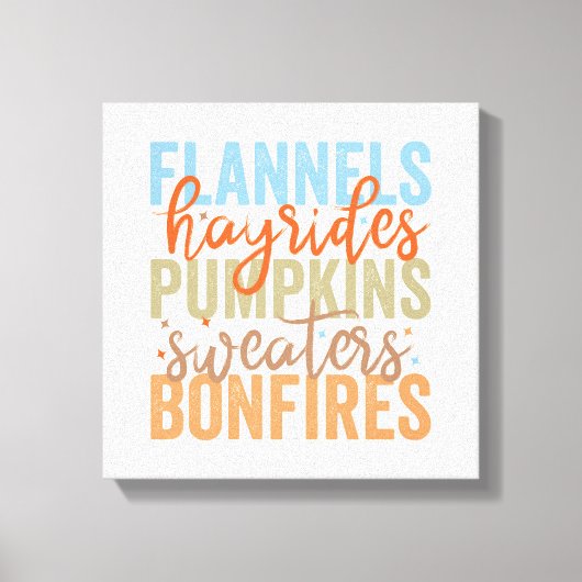Leuke Herfst vibes Canvas Afdruk (Voorkant)