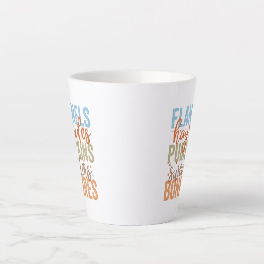 Leuke Herfst vibes Latte Mok (Voorkant)