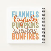 Leuke Herfst vibes Notitieboek (Achterkant)
