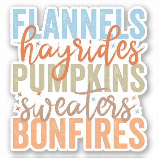 Leuke Herfst vibes Sticker (Voorkant)