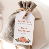 Leuke Herfst Wildflower Pompoen Cadeaulabel