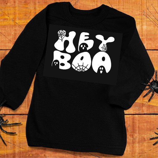 Leuke Hey Boo Grappige Halloween Groovy Retro Ghos Trui