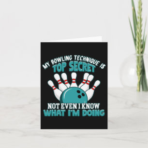 Leuke Hilarische Bowler Joke Humor Funny Bowling D Kaart