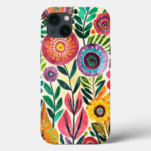 Leuke hippie bloem patroon Case-Mate iPhone case (Achterkant)