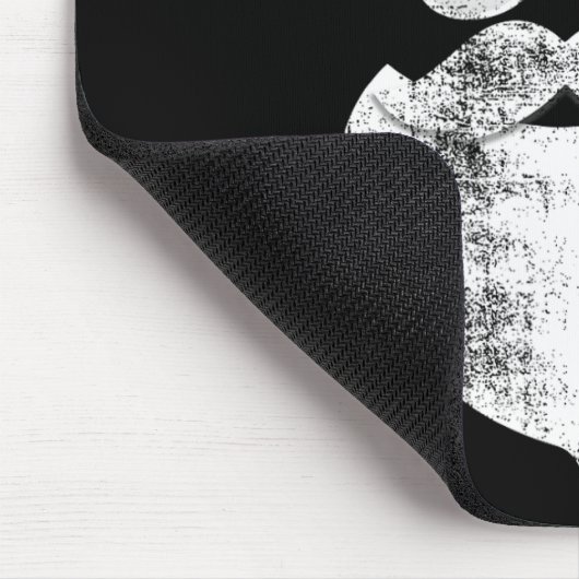 Leuke Hipster Santa Face Met Petten Baard en Glaze Muismat (Hoek)