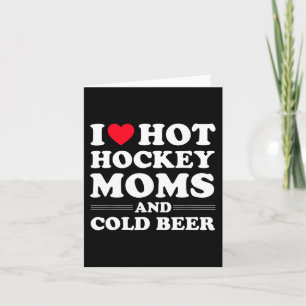 Leuke hockey Ik hou van hete hockey moeders en kou Kaart
