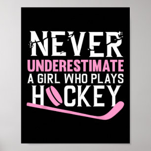 Leuke Hockey Kunst Voor Meisjes Vrouwen Hockey Spe Poster
