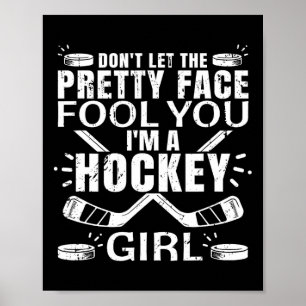 Leuke Hockey Kunst Voor Vrouwen Meisjes Hockey Pla Poster