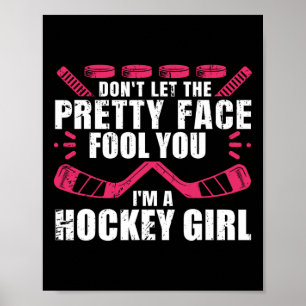 Leuke Hockey Kunst Voor Vrouwen Meisjes Hockey Pla Poster