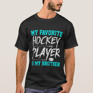 Leuke Hockey T-shirt Brother Novelty Gift Sibling