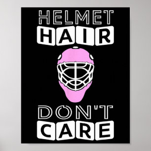 Leuke Hockey Vrouwen Roze Helm Goalie Masker Gift Poster