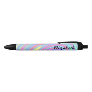 Leuke holografische marmeren kunst zwarte inkt pen