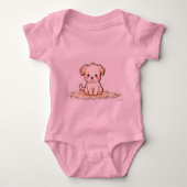 Leuke hond babykleding romper (Voorkant)