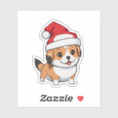 Leuke Hond Dragen Kerstmis Pet Sticker (Vel)