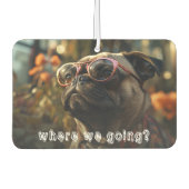 Leuke hond foto auto luchtverfrisser (Voorkant)