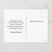 Leuke Hond Kat Kerstman pet Feestdagenkaart (Achterkant)