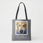Leuke Hond Moeder Script Custom Foto Draagtas (Voorkant)