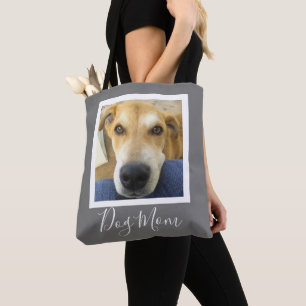 Leuke Hond Moeder Script Custom Foto Draagtas