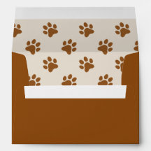 Leuke hond poot print bruine print