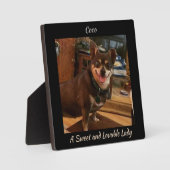 Leuke Hond Vierkant Fotoplaat (Voorkant)