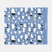 Leuke honden gepersonaliseerd fleece deken (Voorkant (Horizontaal))