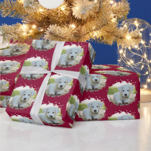 Leuke Hondenliefhebbers gepersonaliseerd fotopatro Cadeaupapier