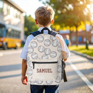 Leuke honkbal kids school gepersonaliseerd bedrukte rugzak