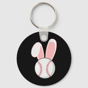 Leuke honkbal konijntje Pasen Kinder jongetjes peu Sleutelhanger