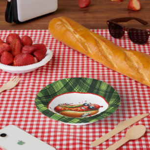 Leuke hotdog liefhebbers feest papieren kommen