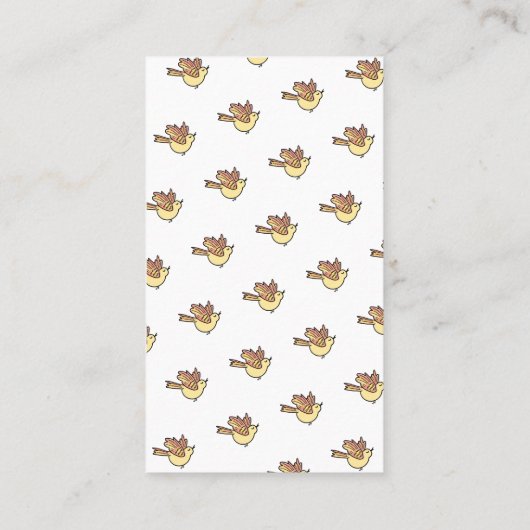 Leuke huis zorgverlener diensten visitekaartje (Achterkant)