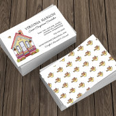 Leuke huis zorgverlener diensten visitekaartje