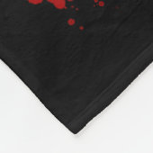 Leuke hulp bloedige handafdruk Halloween kostuum M Fleece Deken (Hoek)