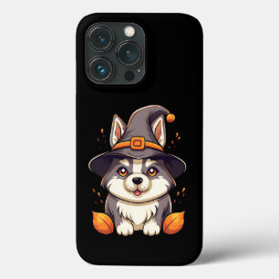 Leuke Husky Dog In Een Heks Pet Halloween iPhone 13 Pro Hoesje