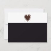 Leuke huwelijksuitnodiging bewaar de datum bruid e kaart (Achterkant)